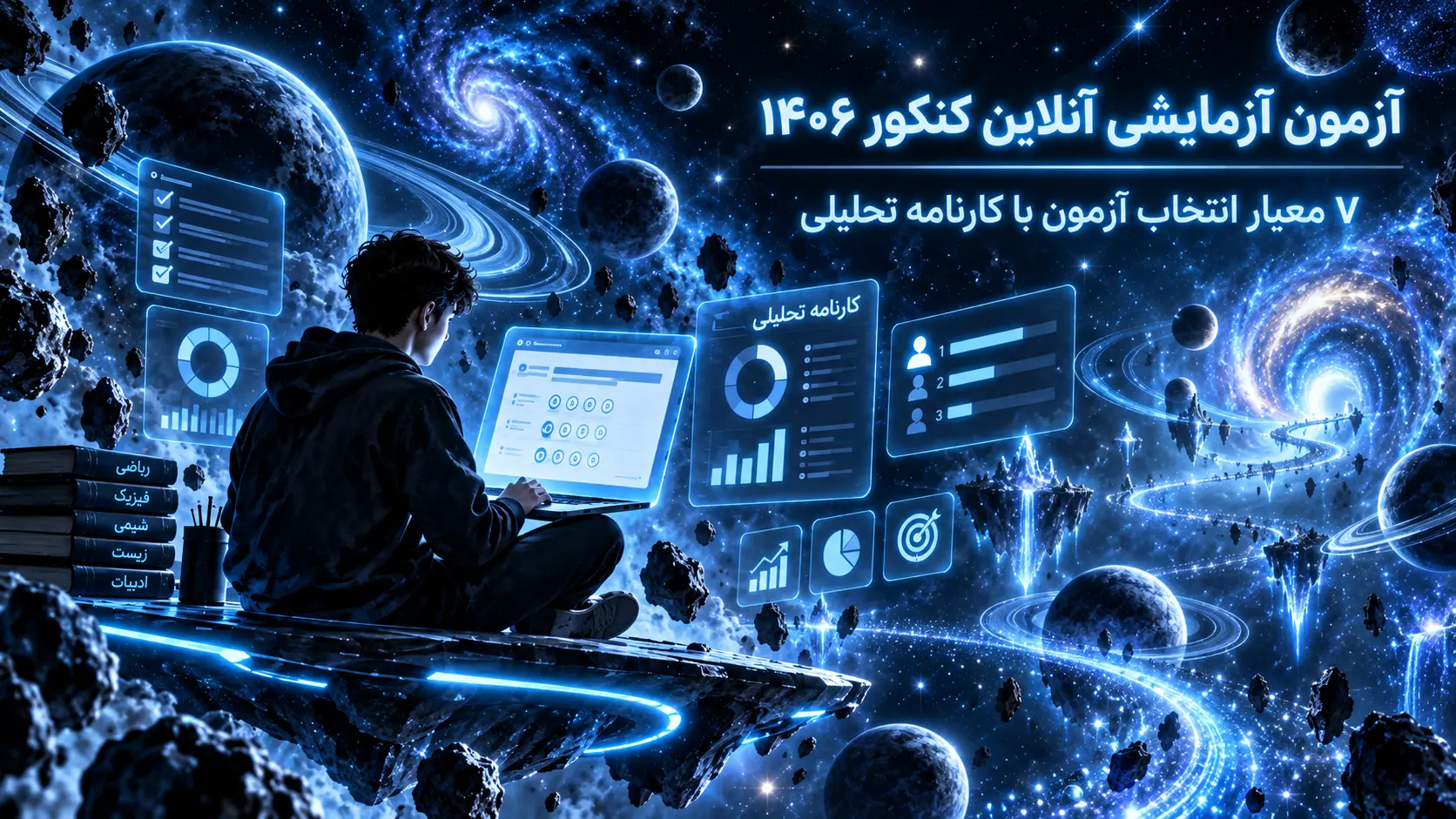 آزمون آزمایشی آنلاین کنکور ۱۴۰۶ | ۷ معیار انتخاب آزمون با کارنامه تحلیلی